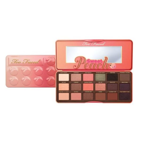 Палетка теней too faced sweet peach оригинал